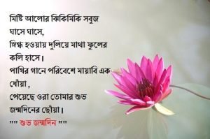 কাছের মানুষের জন্মদিনের শুভেচ্ছা নিয়ে কবিতা