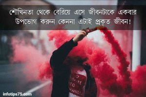 শৌখিনতা নিয়ে স্ট্যাটাস 