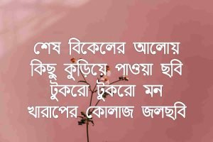 শেষ বিকেল নিয়ে উক্তি