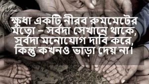 ক্ষুধা নিয়ে বাণী