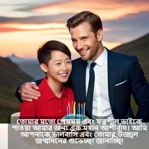 বড় ভাইকে জন্মদিনের শুভেচ্ছা জানিয়ে উক্তি