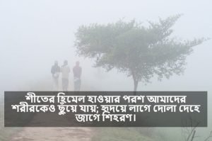 শীতের সকালের ক্যাপশন