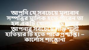 প্রশান্তি নিয়ে বাণী  