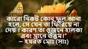 ফুল নিয়ে ইসলামিক ক্যাপশন 