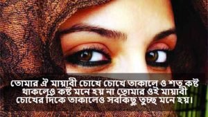 মায়াবী চোখ নিয়ে রোমান্টিক ছন্দ 