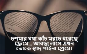 চশমা নিয়ে স্ট্যাটাস