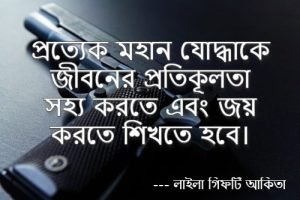 সৈনিক বা যোদ্ধা নিয়ে বাণী