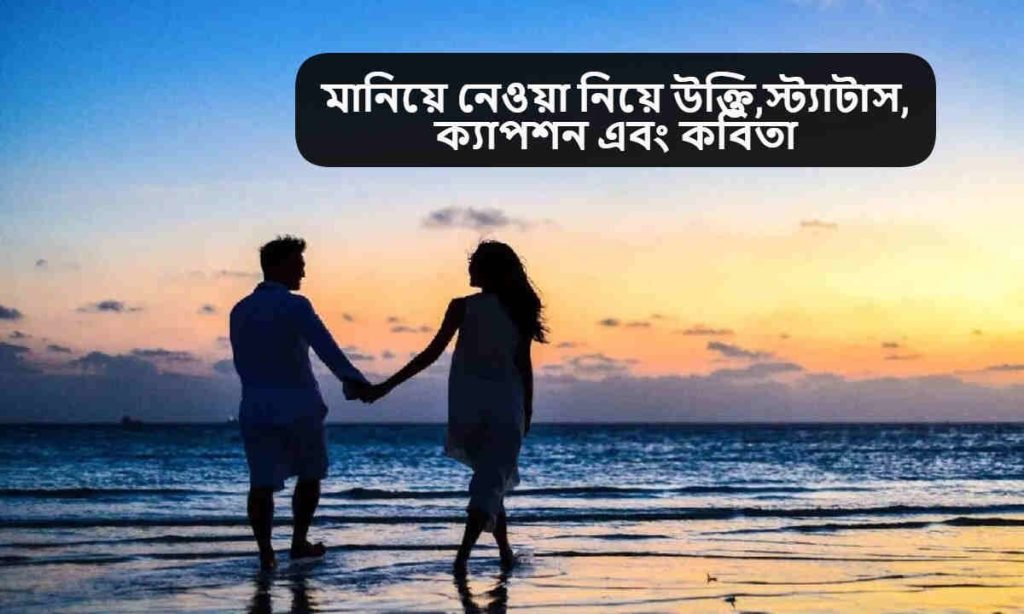 মানিয়ে নেওয়া নিয়ে উক্তি