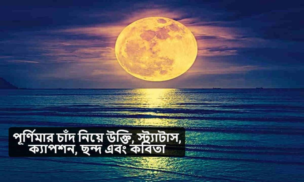 পূর্ণিমার চাঁদ নিয়ে উক্তি