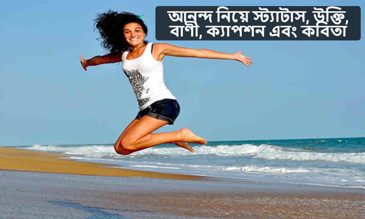 আনন্দ নিয়ে স্ট্যাটাস