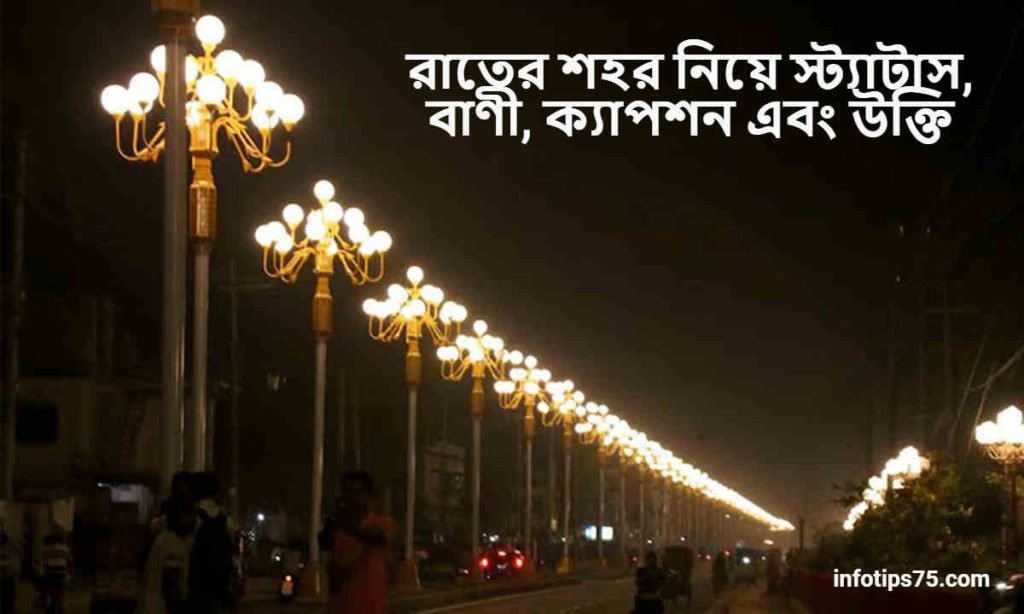 রাতের শহর নিয়ে স্ট্যাটাস