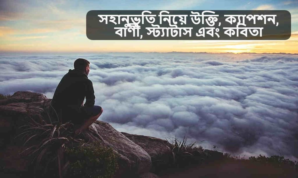 সহানুভূতি নিয়ে উক্তি