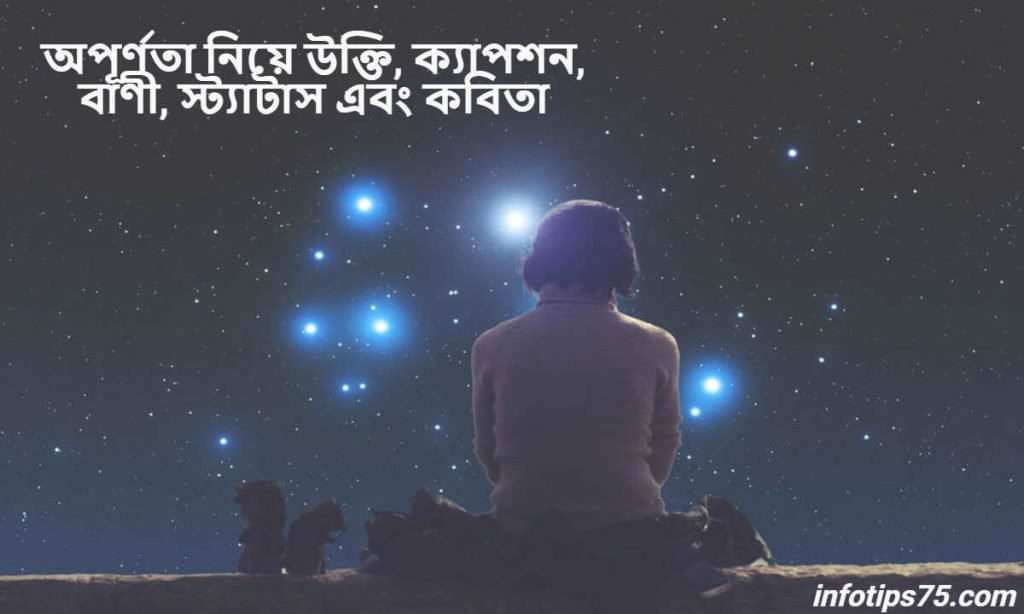 অপূর্ণতা নিয়ে উক্তি